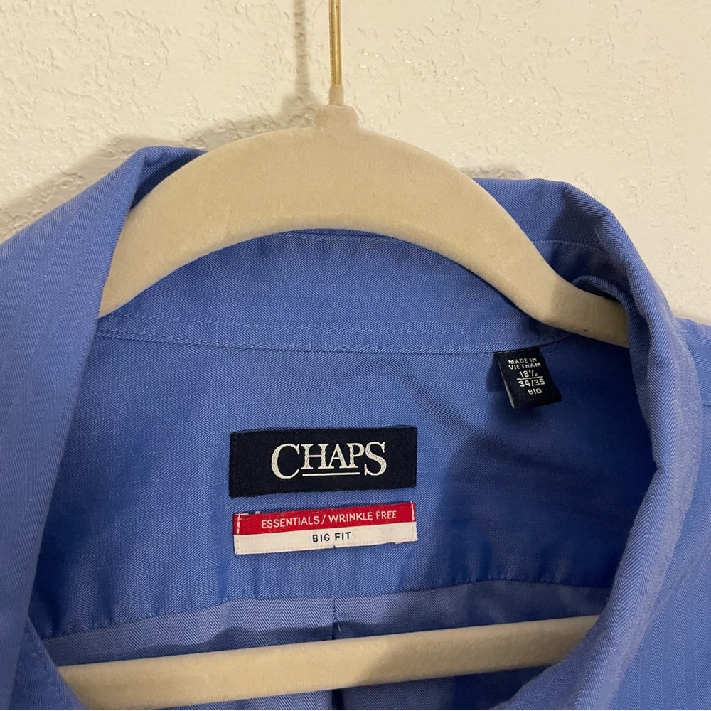 $14 OR 4 $14 items for $40
Chaps Blue Men's Shirt - Picture 2 of 3